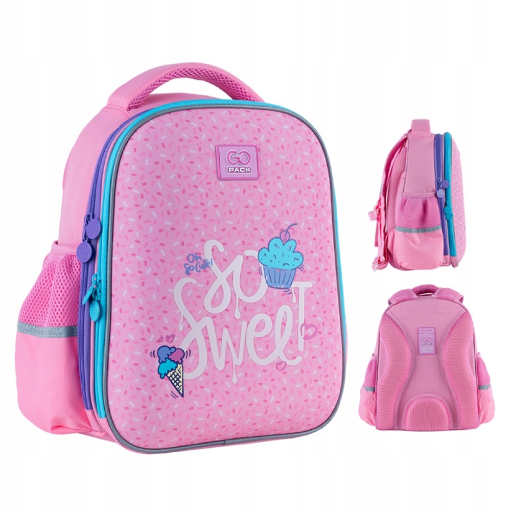 GoPack viackomorový školský batoh Shades of pink 12 l